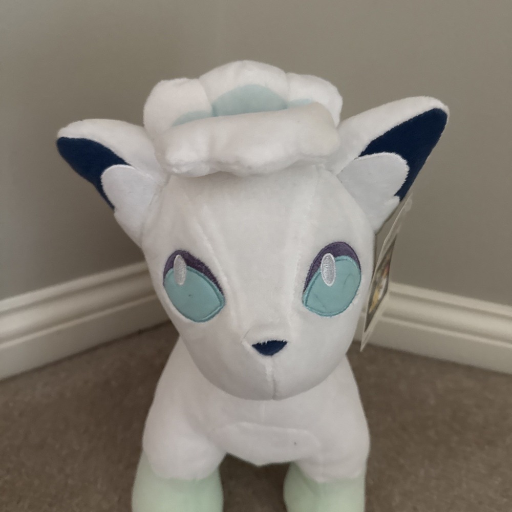 Pokemon Alolan Vulpix Build-a-Bear White Eeveelution Plush 13" 2018 - Picture 2 of 10